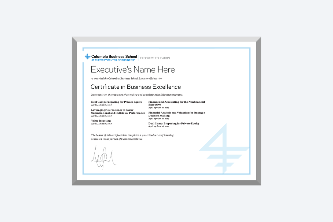 CIBE Certificate Rendering