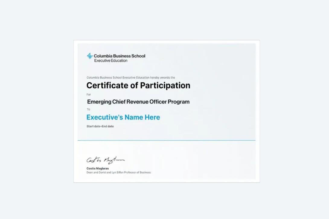 Sample Certificate of completion 