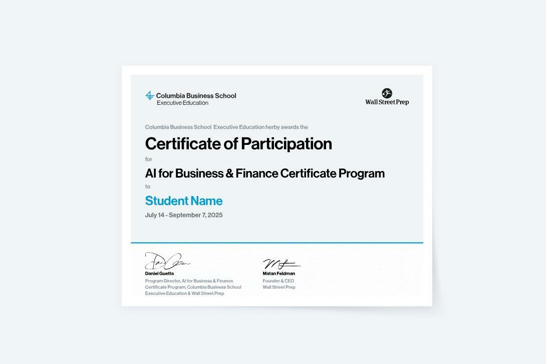 Sample Certificate of Participation